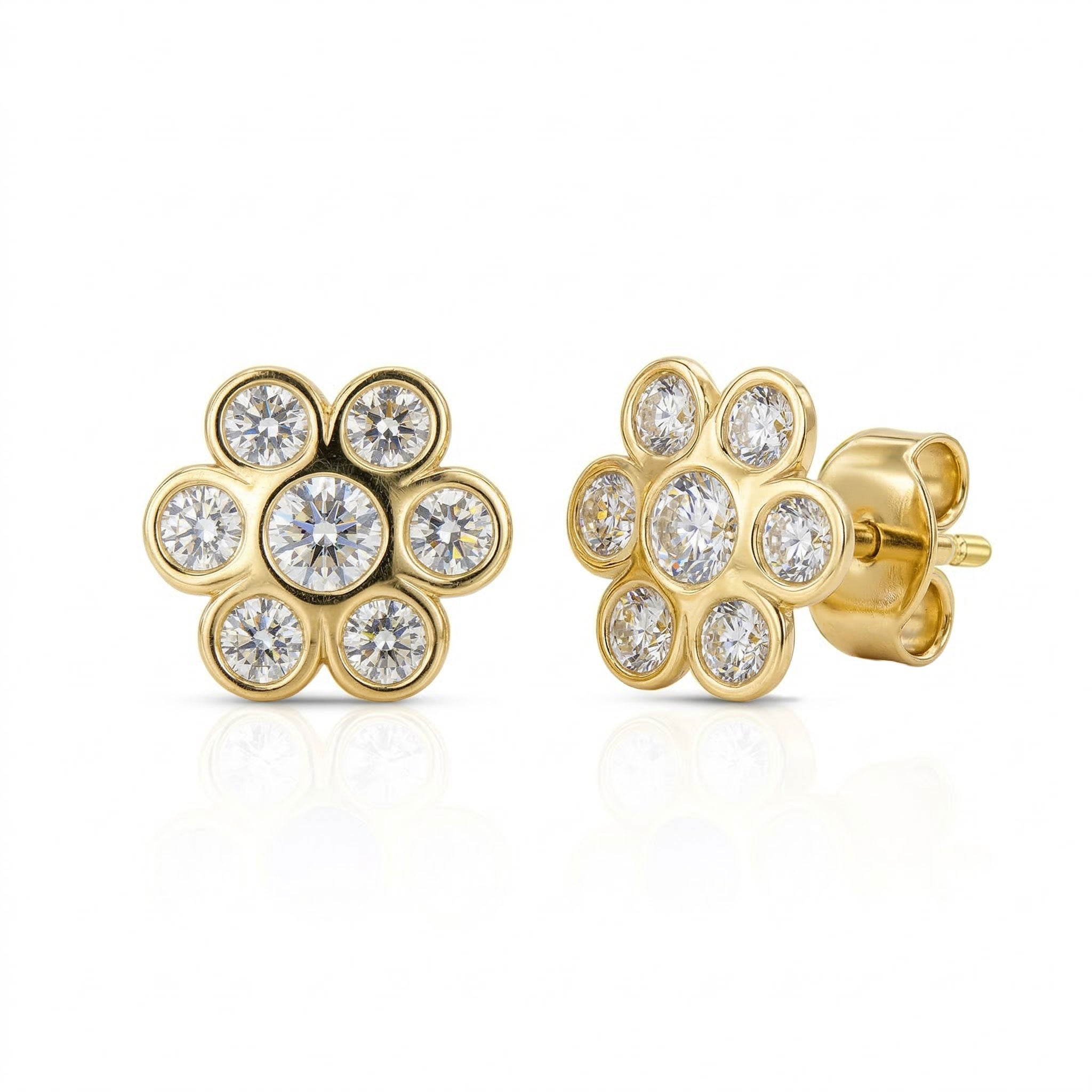 Gold earrings