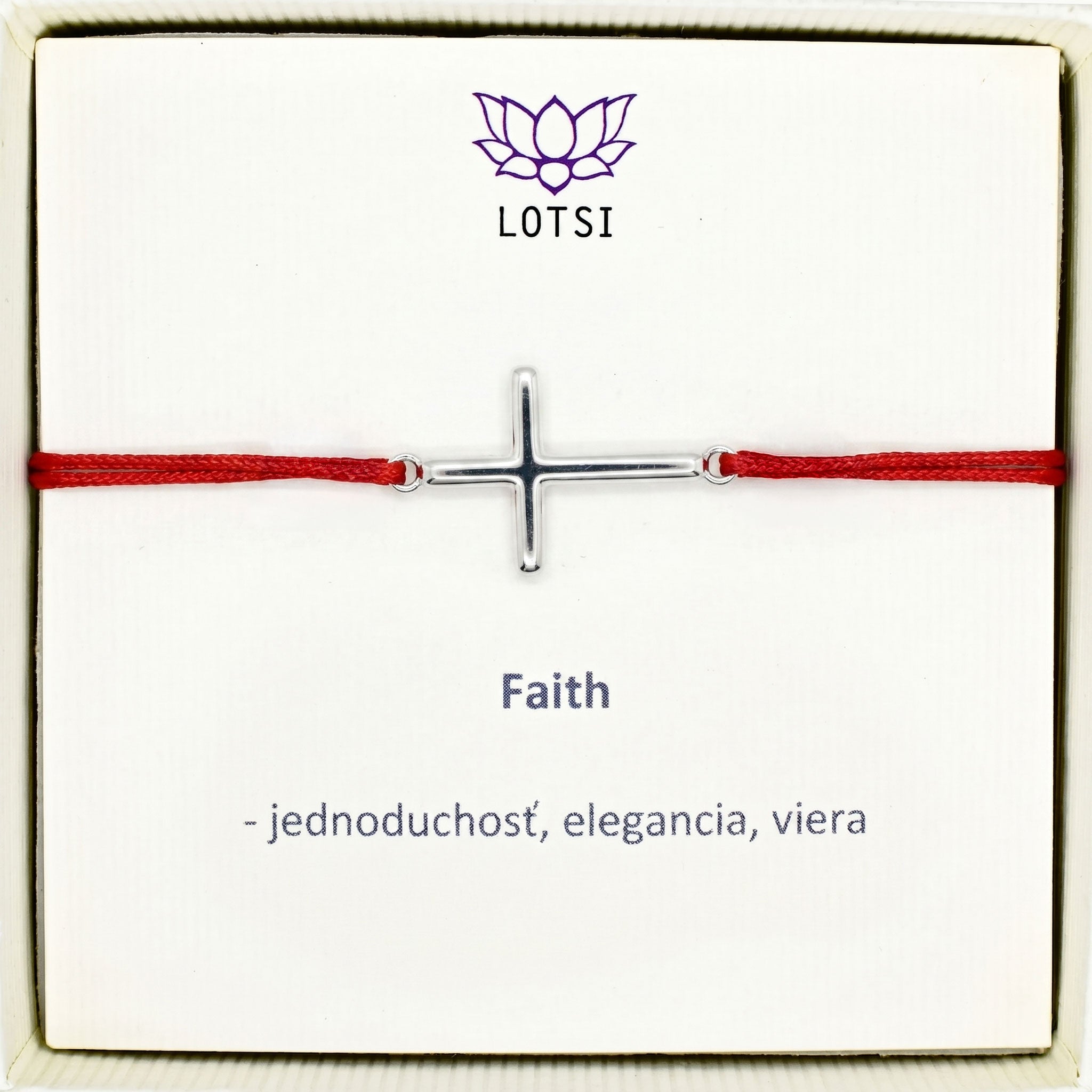 Silver bracelet Faith