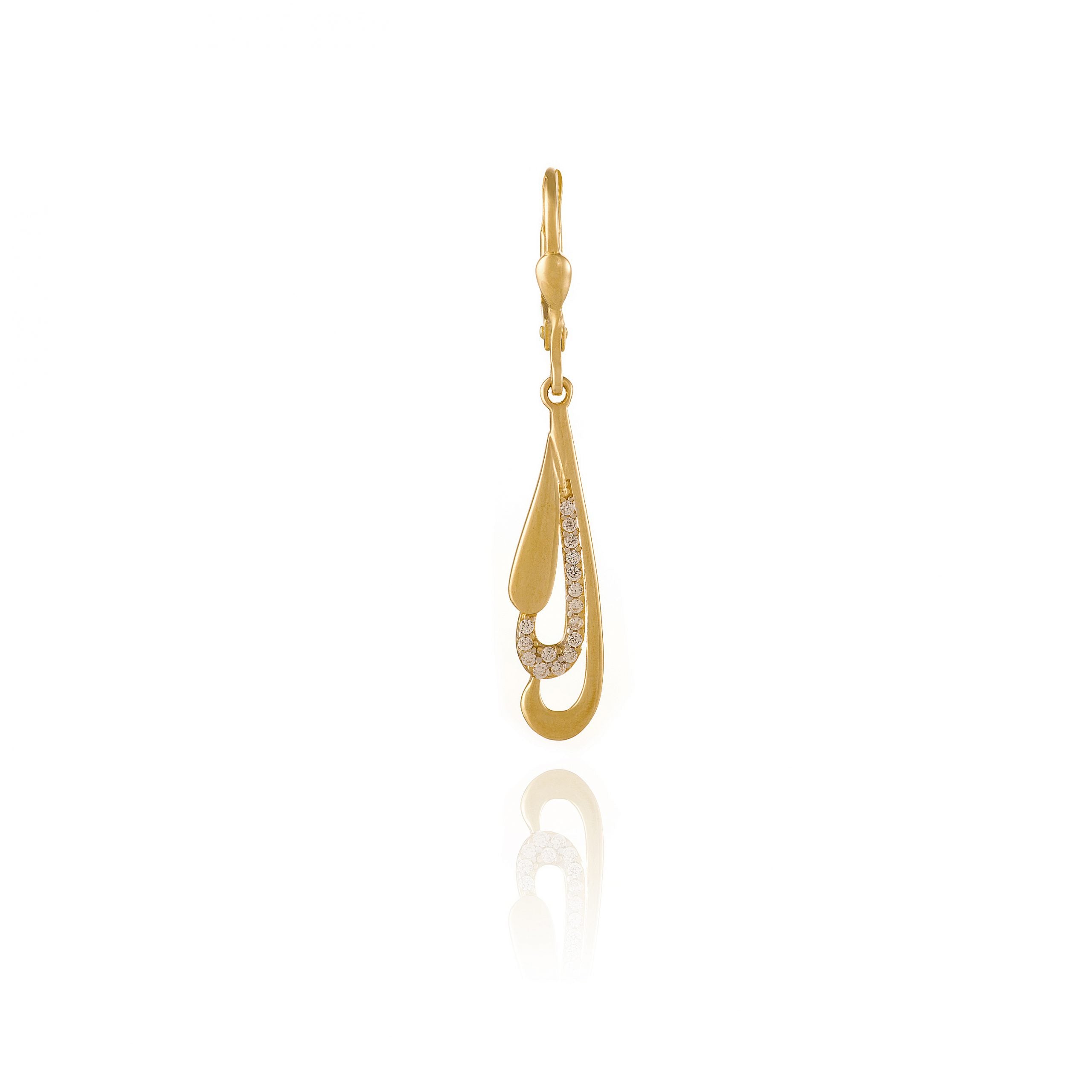 Gold earrings