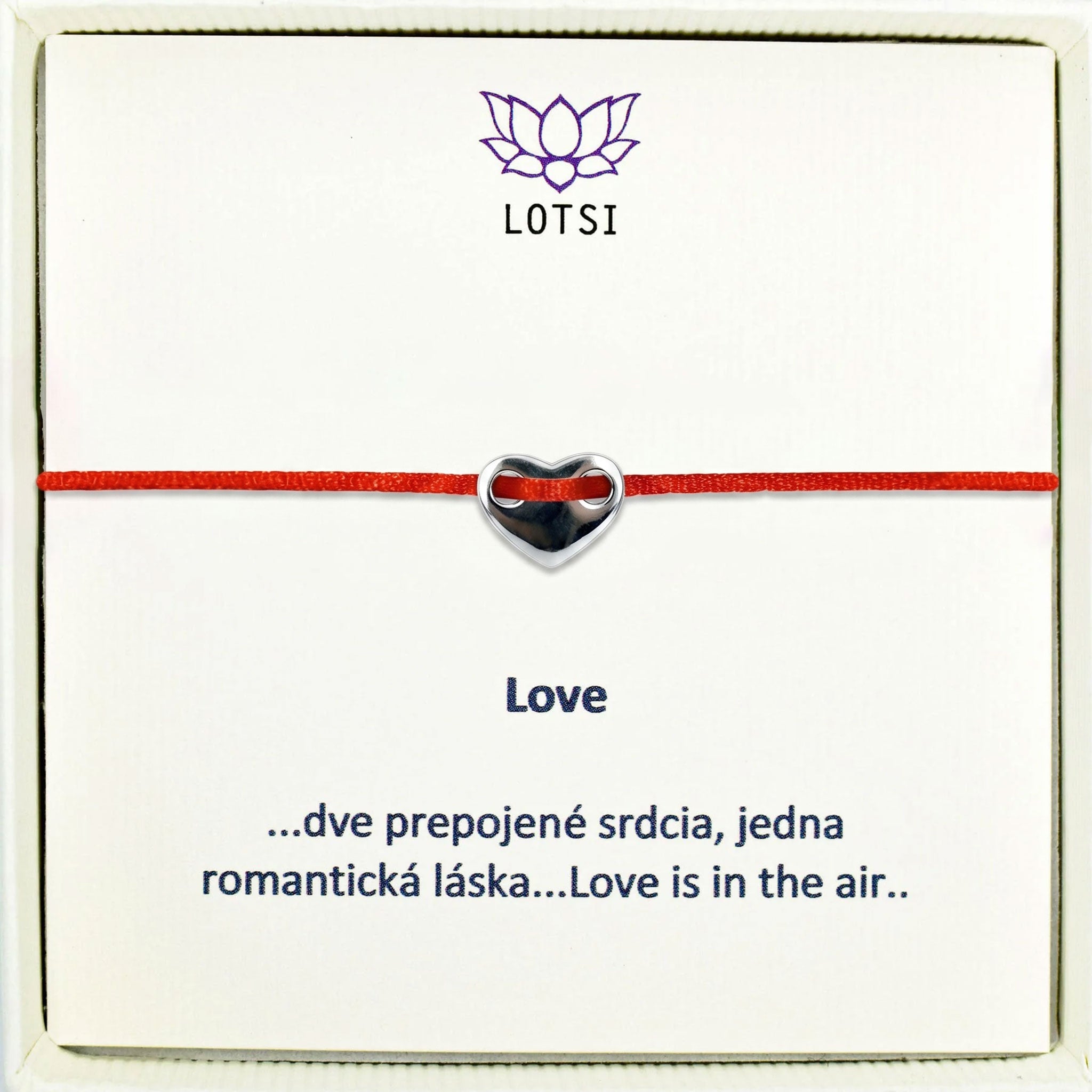 Silver bracelet Love