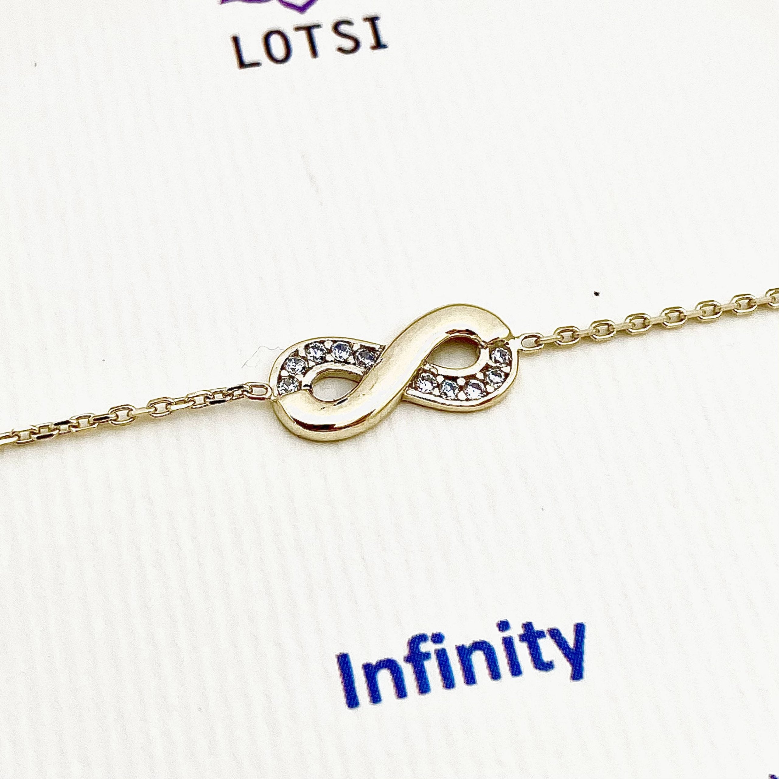 Infinity gold bracelet
