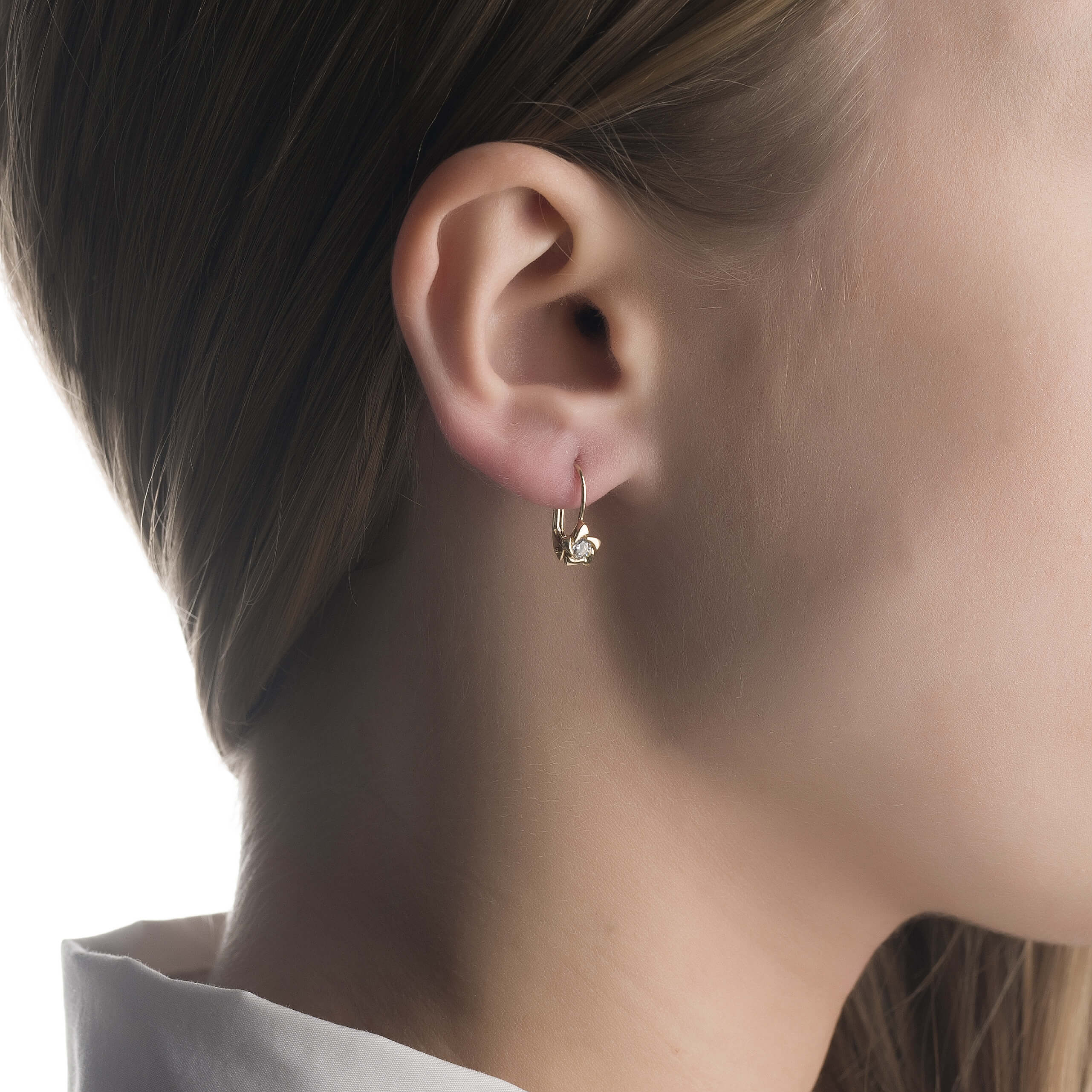 Gold earrings
