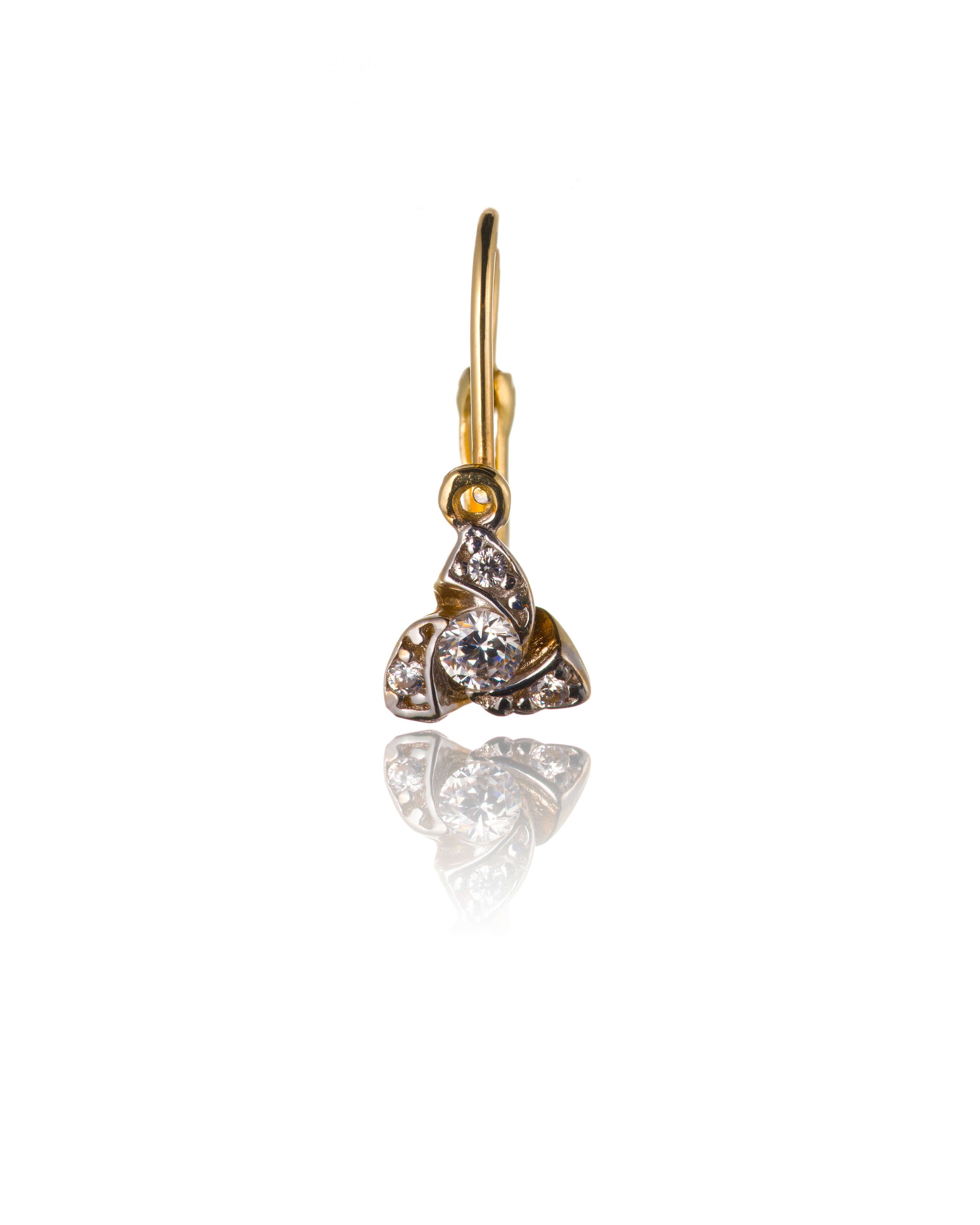 Gold earrings