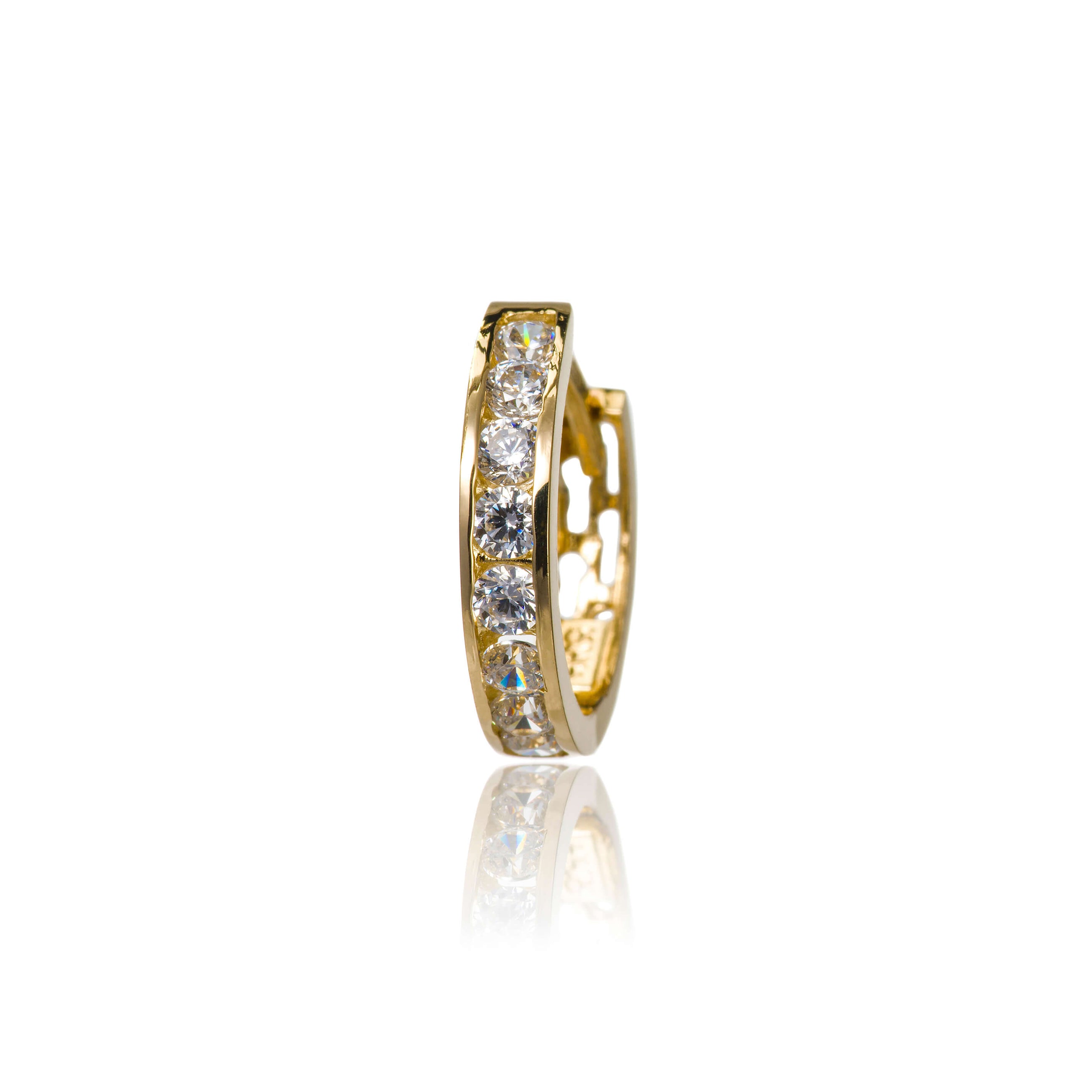 Gold hoop earrings