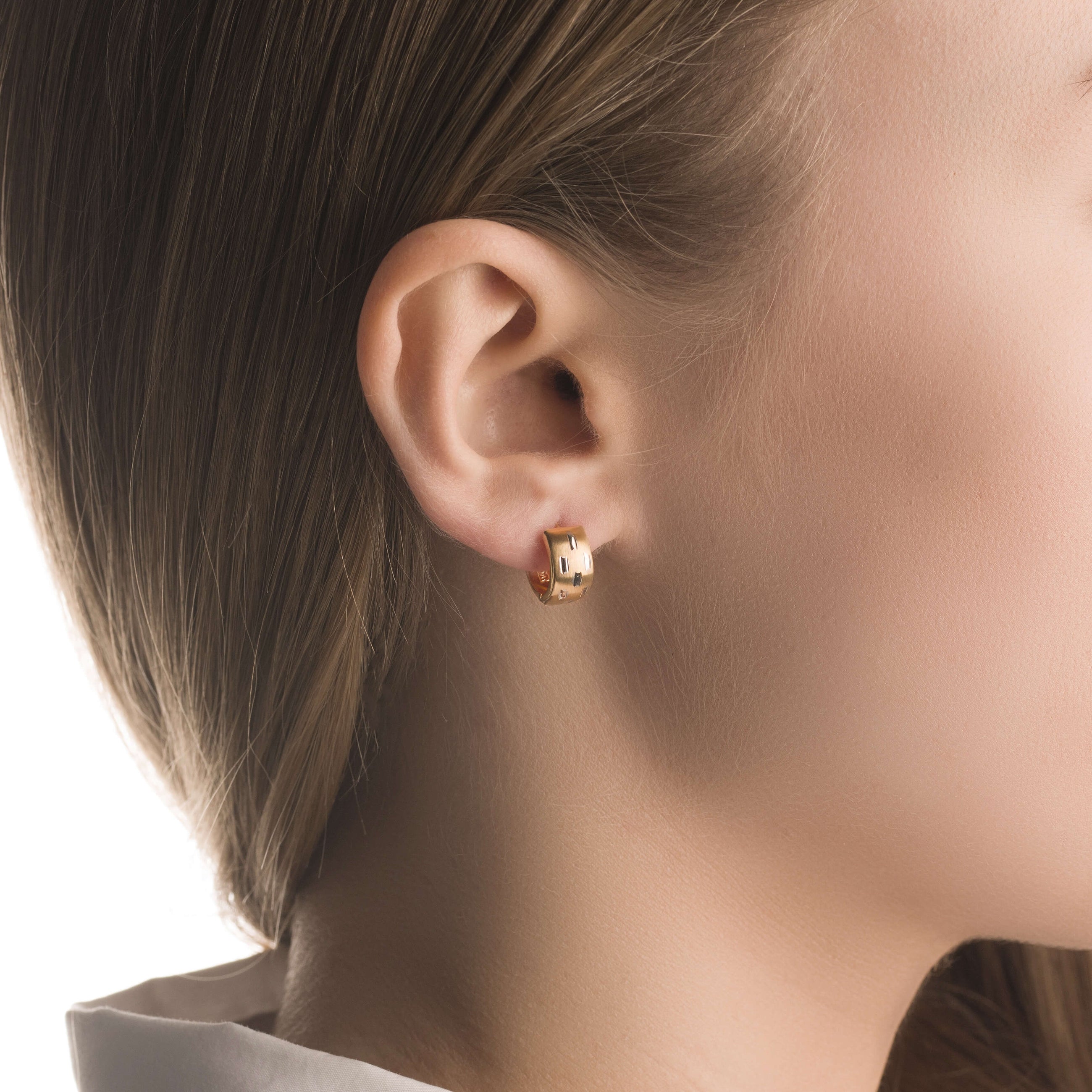 Gold earrings