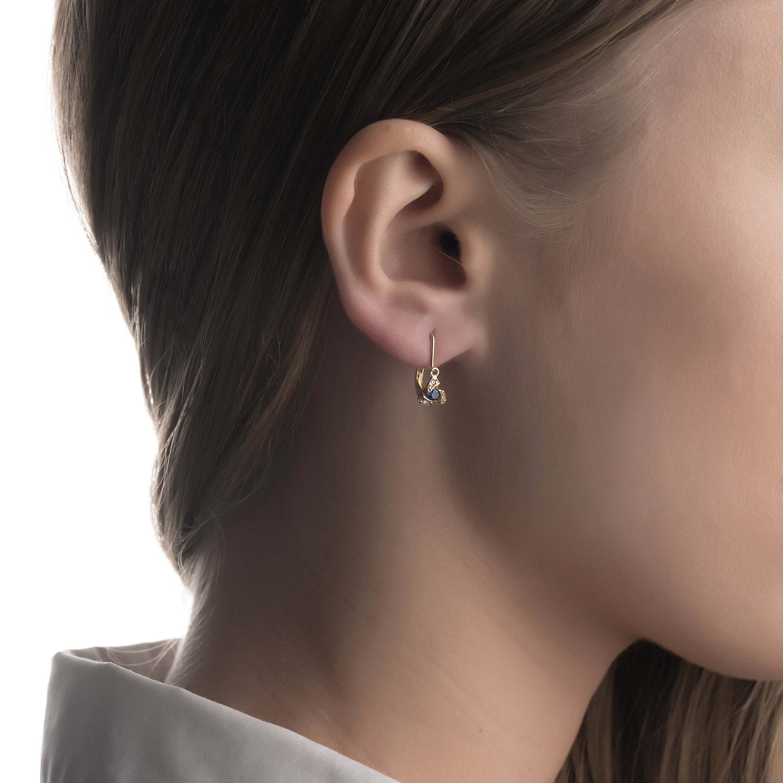 Gold earrings