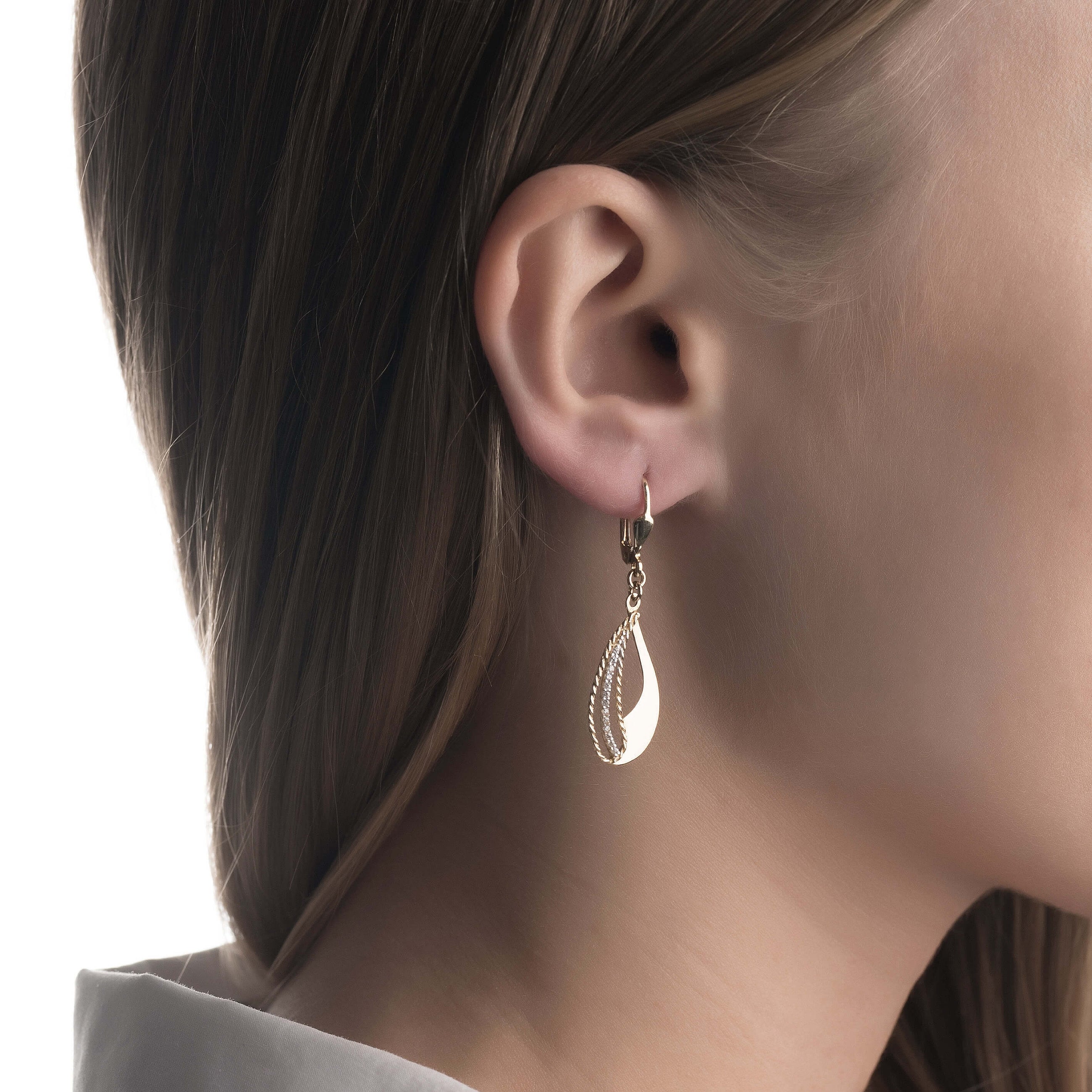 Gold earrings