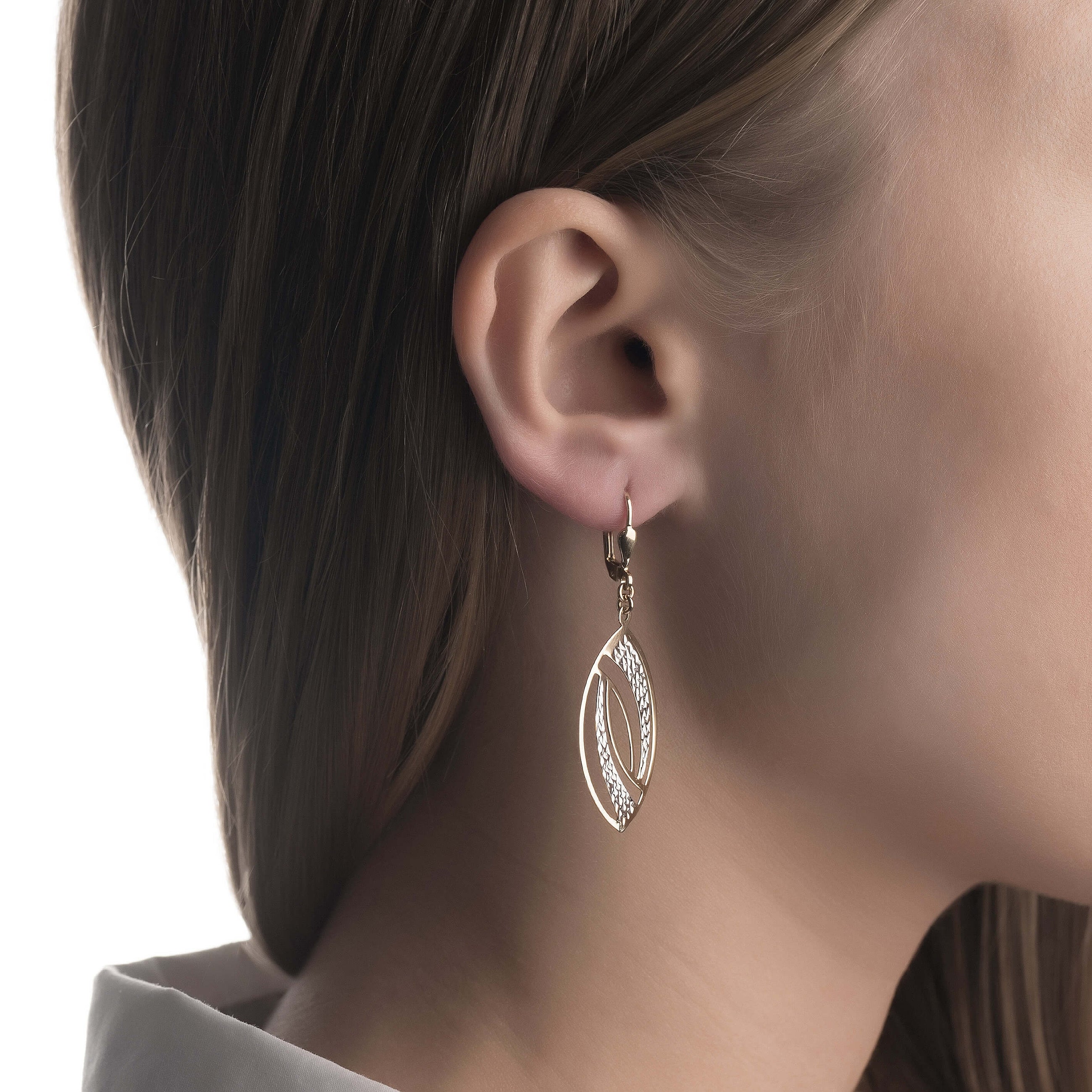 Gold earrings
