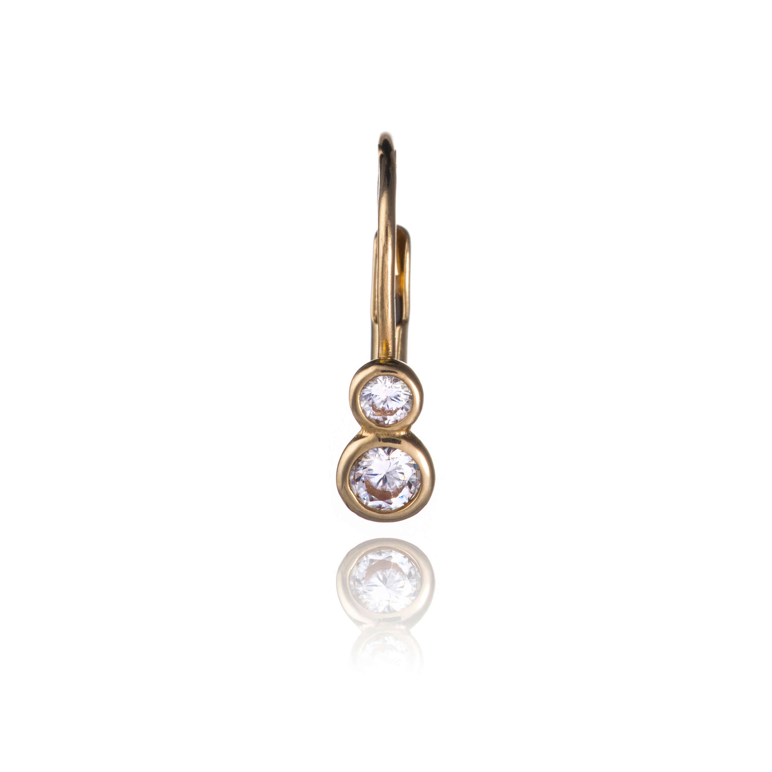 Gold earrings