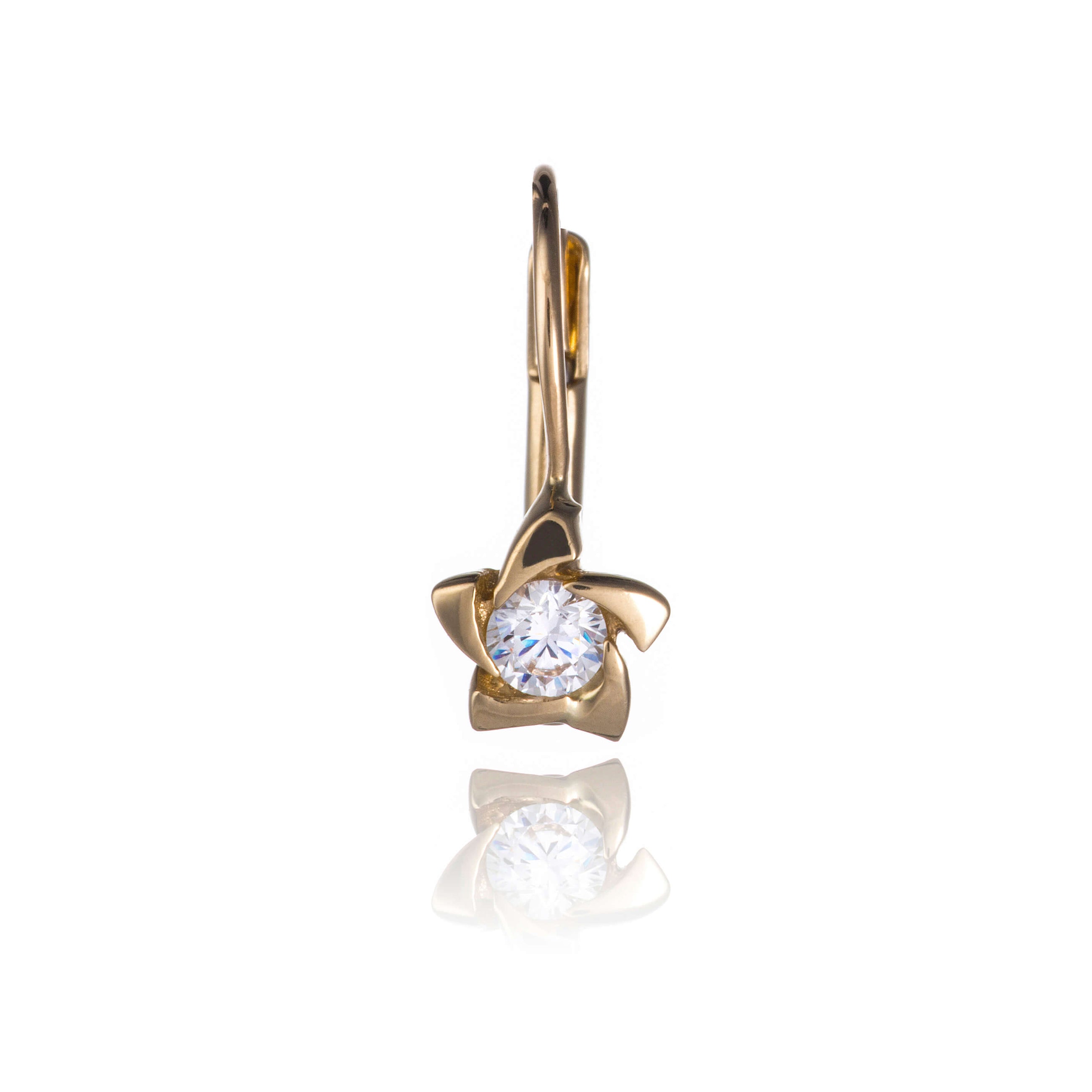 Gold earrings