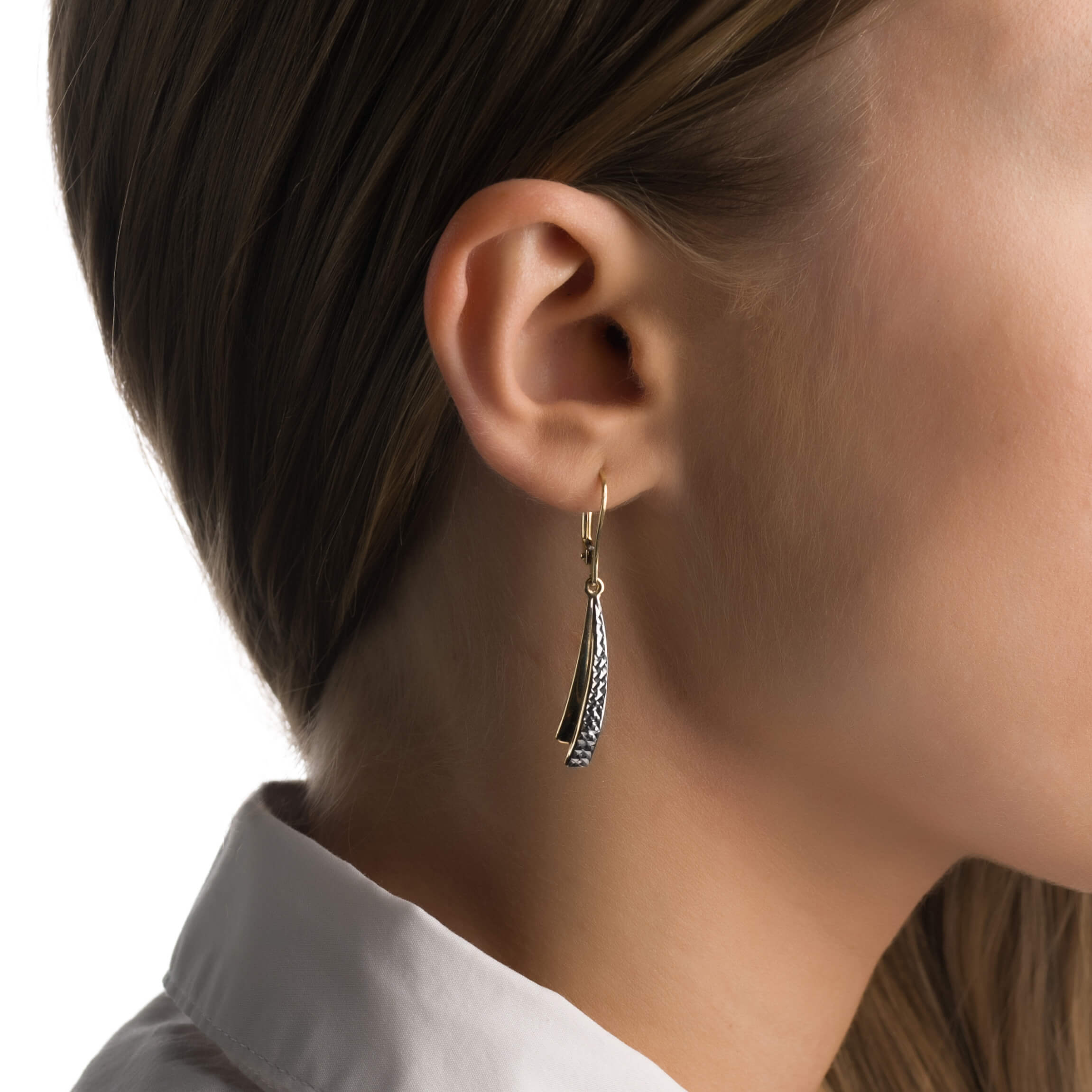 Gold earrings