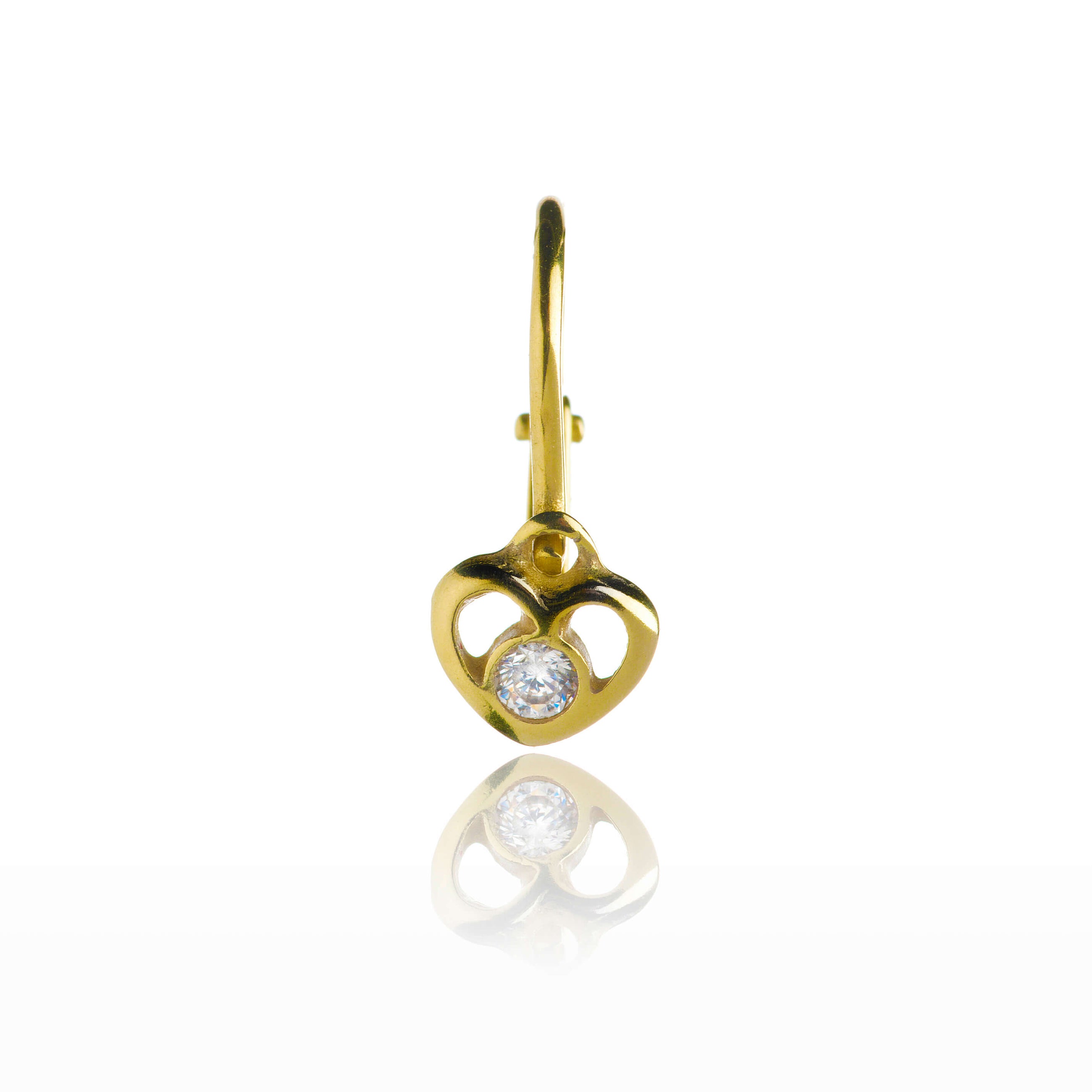 Gold earrings
