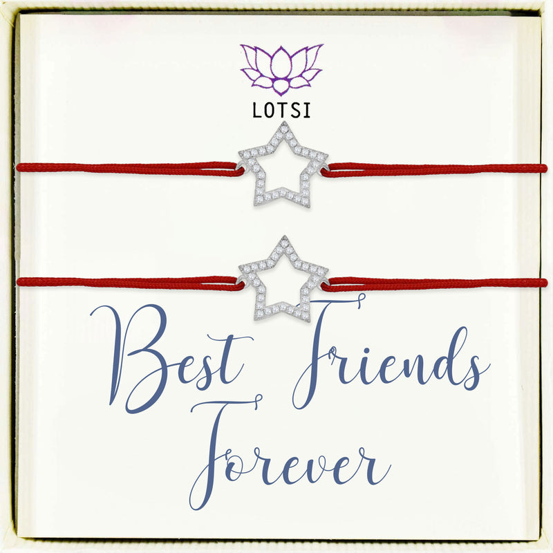 Silver bracelets Best friends forever