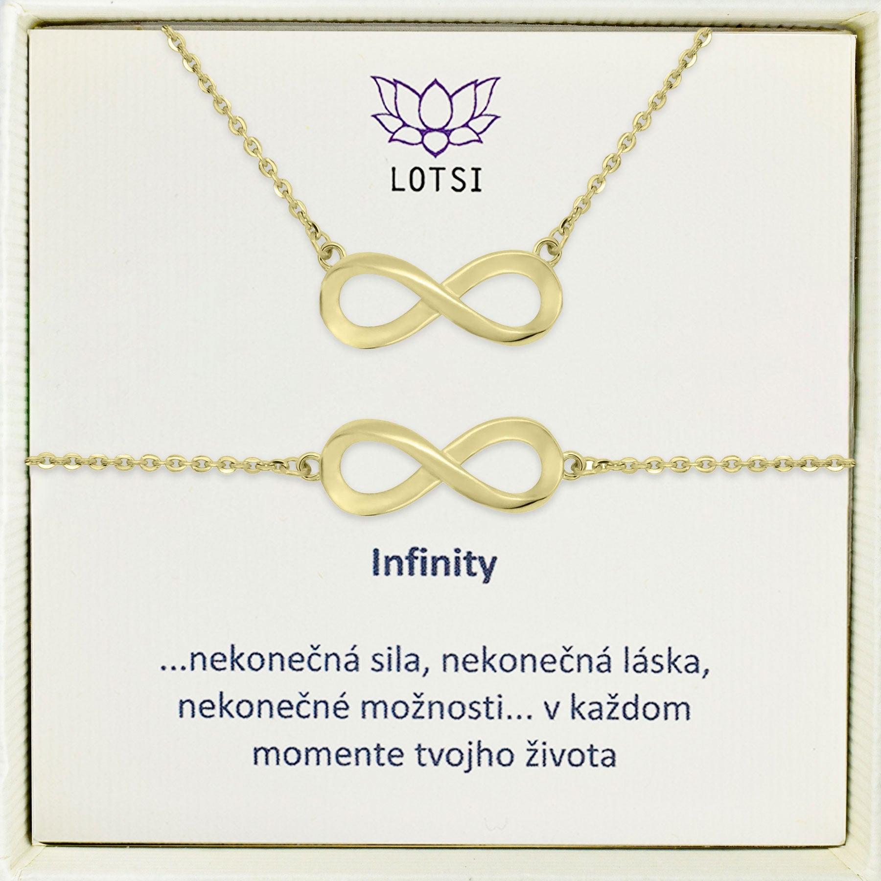 Infinity silver set