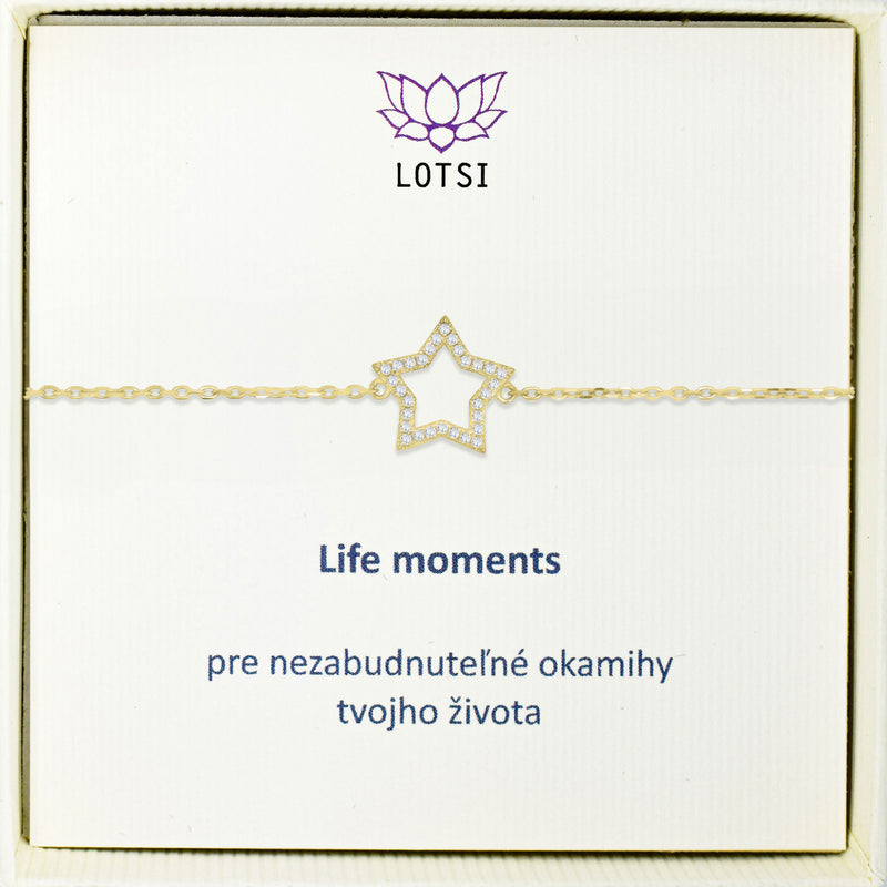 Silver bracelet Life moments