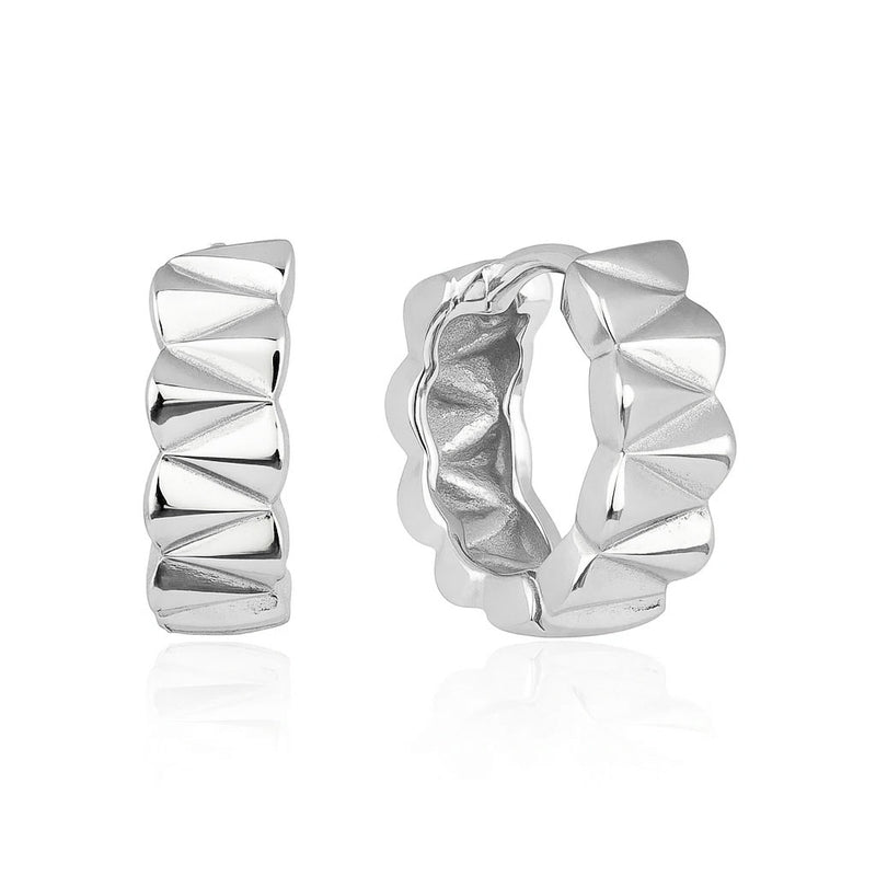 Silver hoop earrings