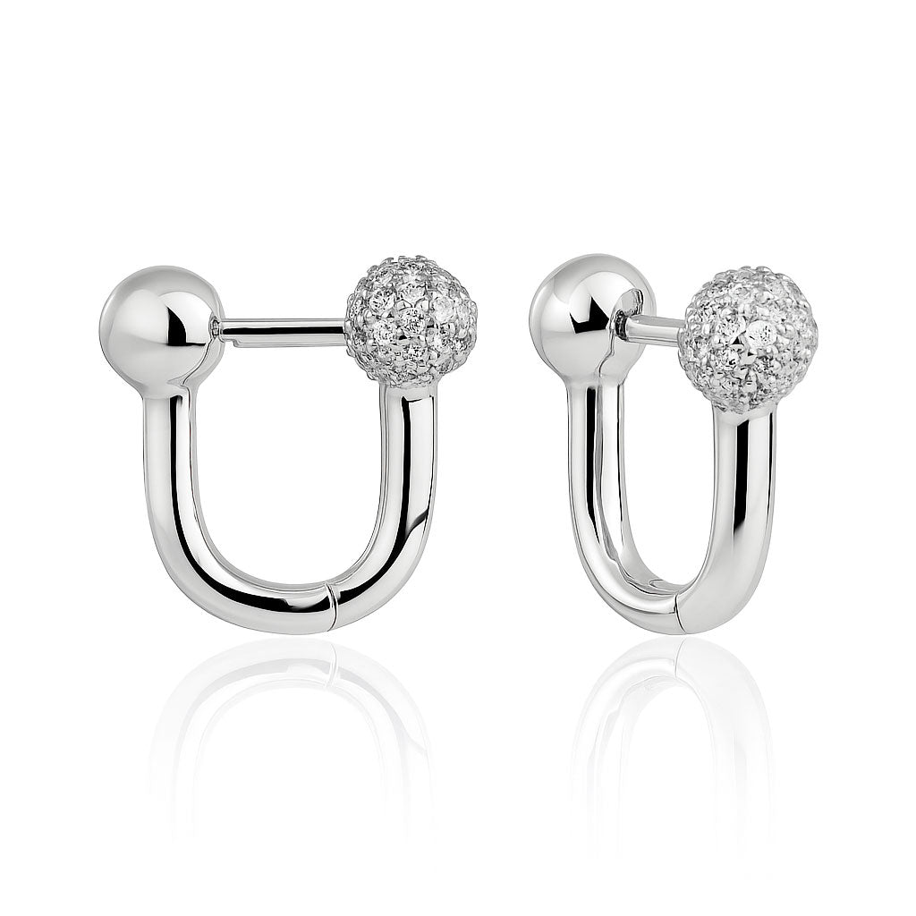 Silver earrings