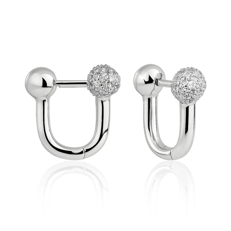 Silver earrings