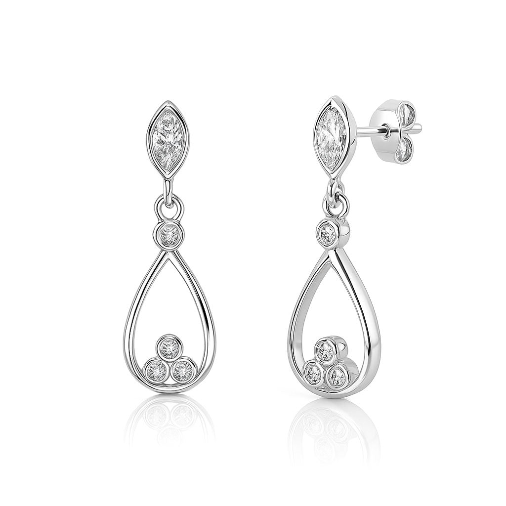 Silver earrings