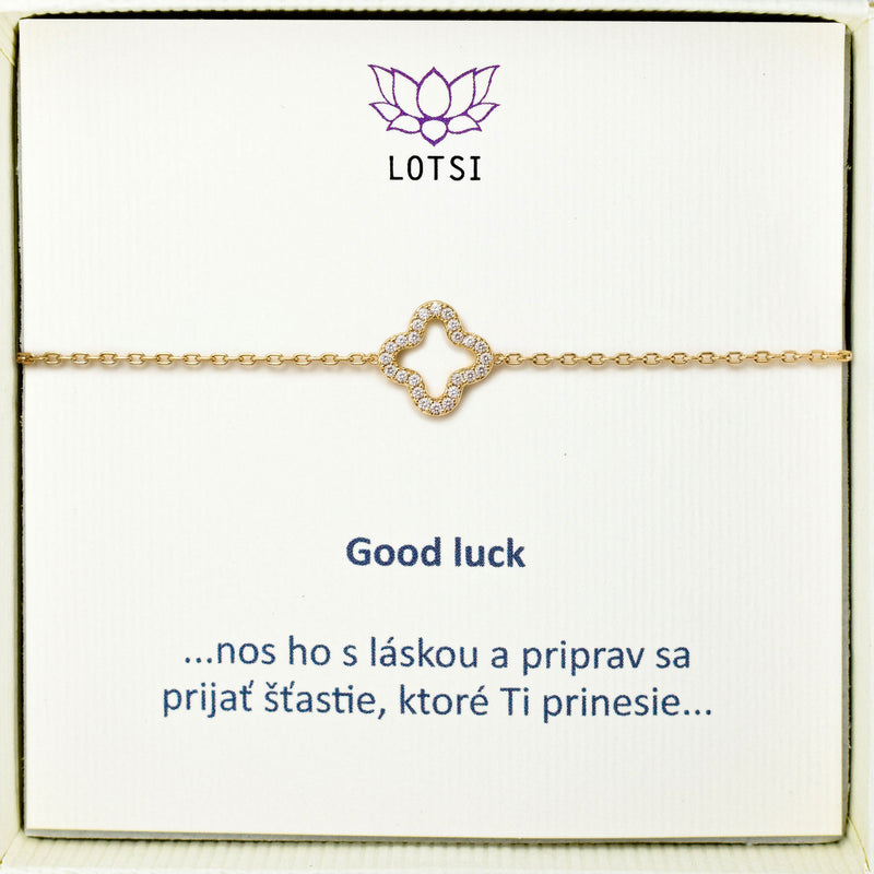 Good luck gold bracelet
