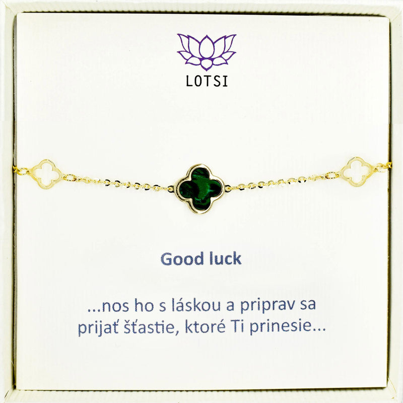 Good luck gold bracelet