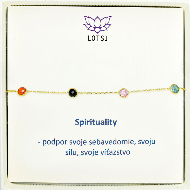 Spirituality gold bracelet