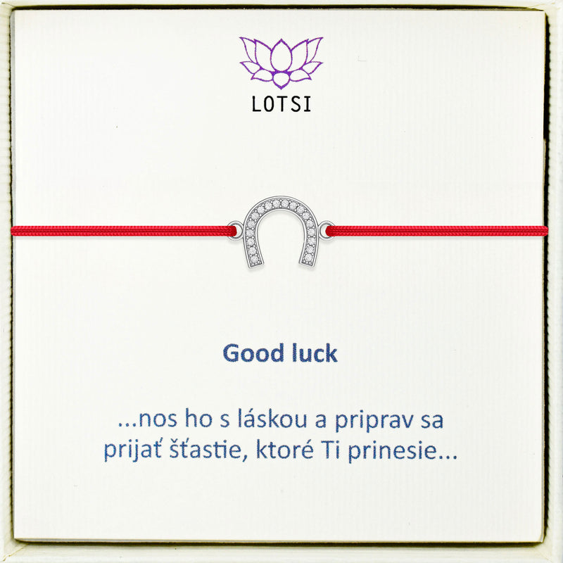 Silver bracelet Good luck