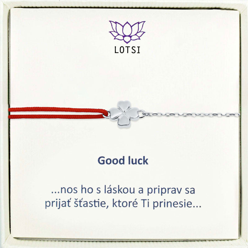 Silver bracelet Good luck