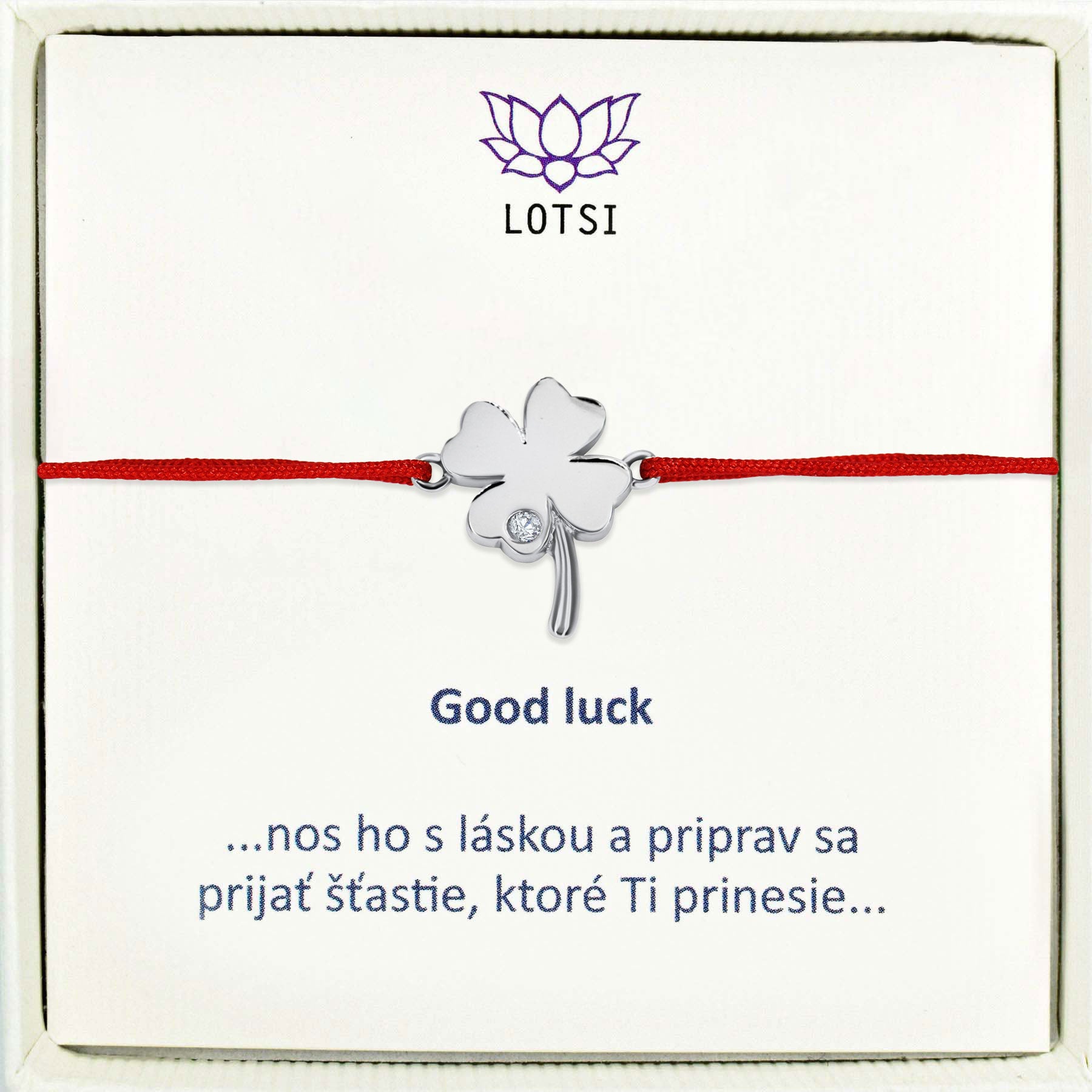 Silver bracelet Good luck