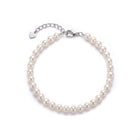 Silver bracelet with semi-precious stone