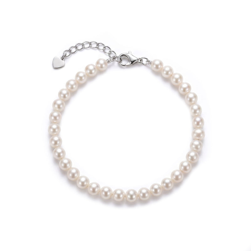 Silver bracelet with semi-precious stone