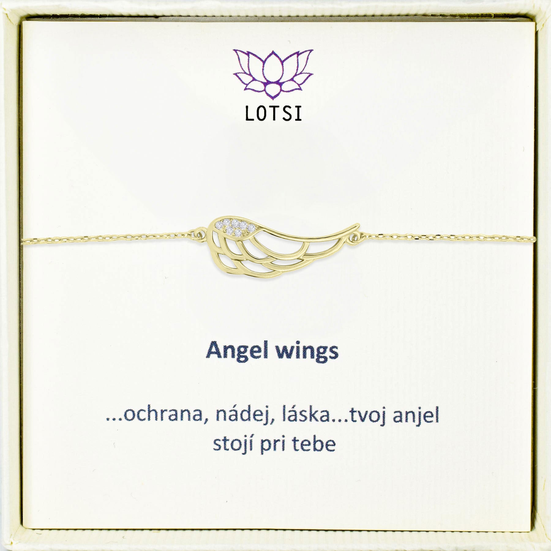 Silver bracelet Angel wings