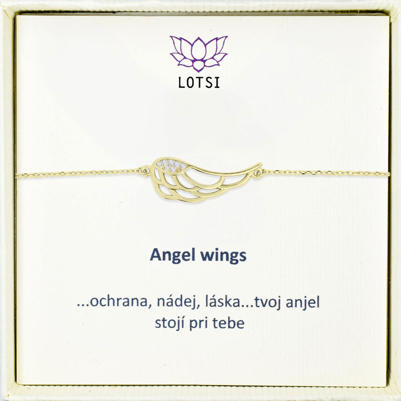 Silver bracelet Angel wings