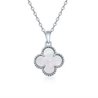 Silver pendant with semi-precious stone