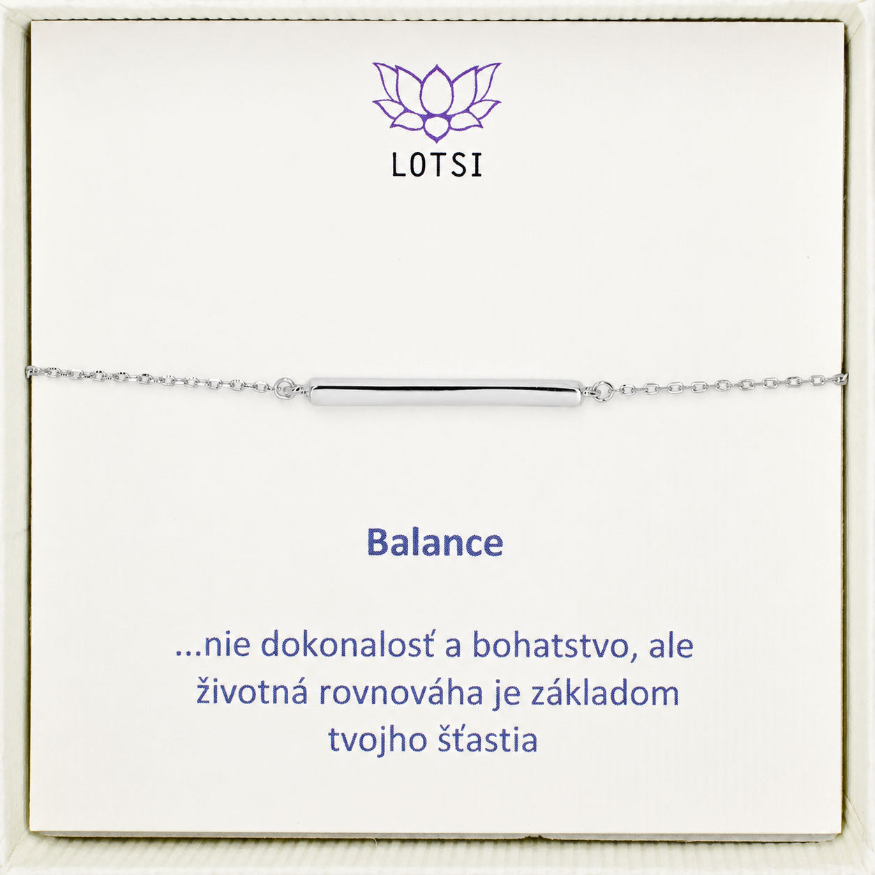 Silberarmband Balance
