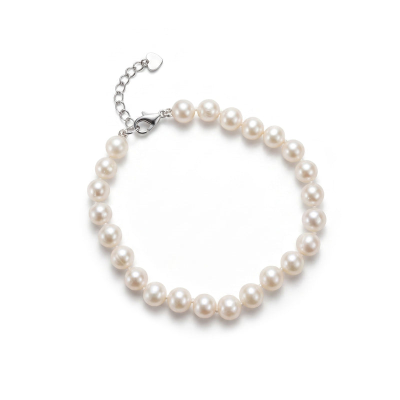 Silver bracelet with semi-precious stone