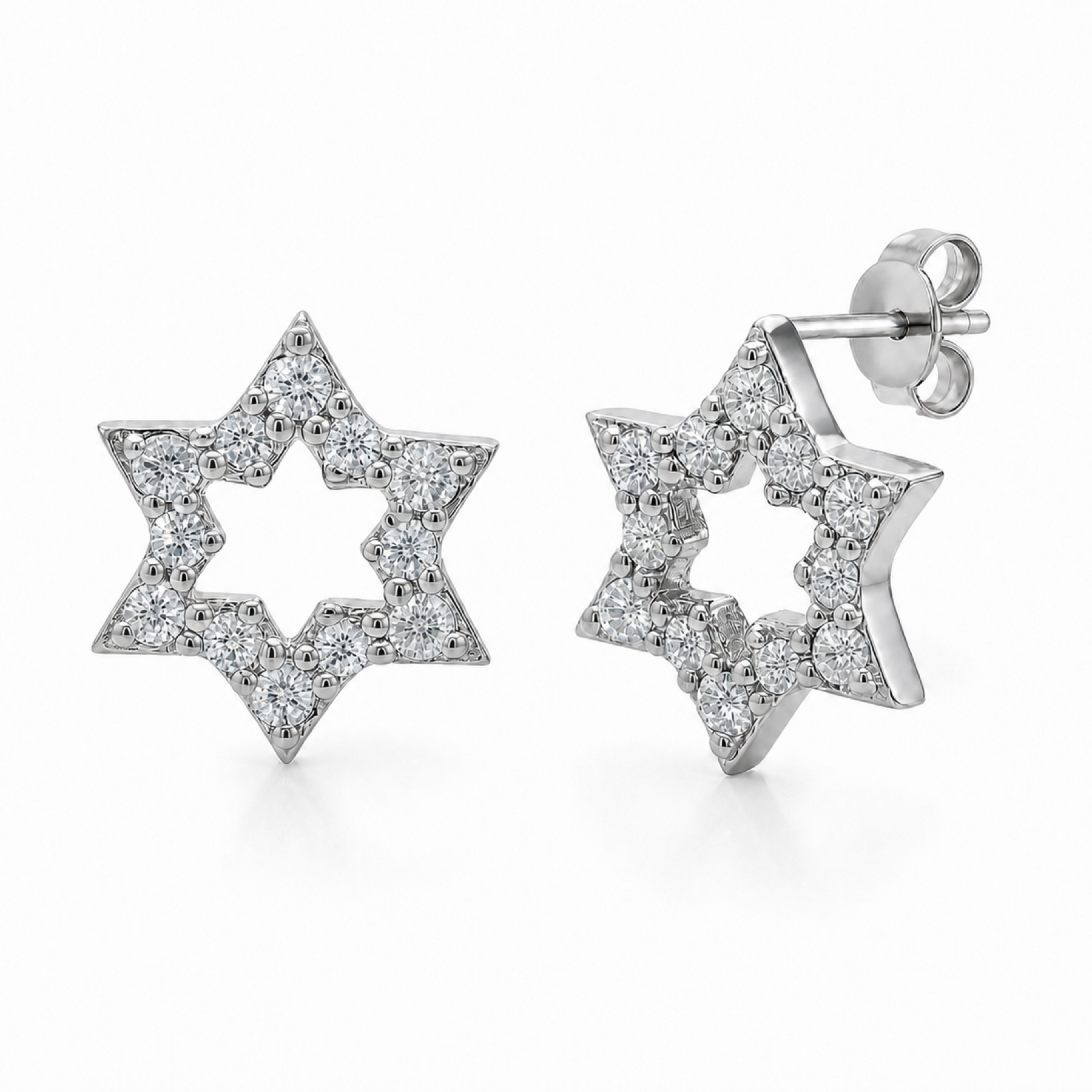 Silver earrings