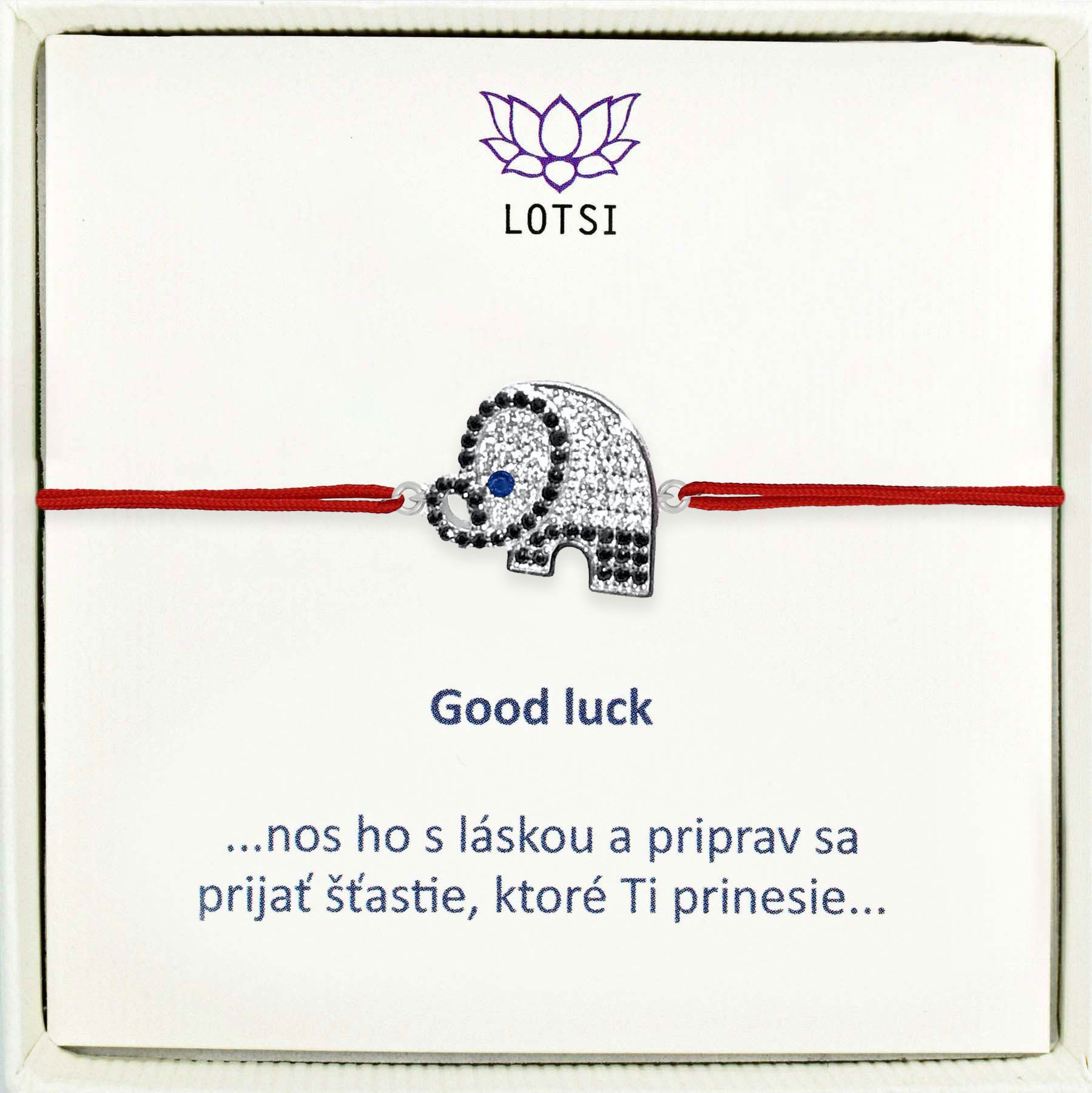 Silver bracelet Good luck