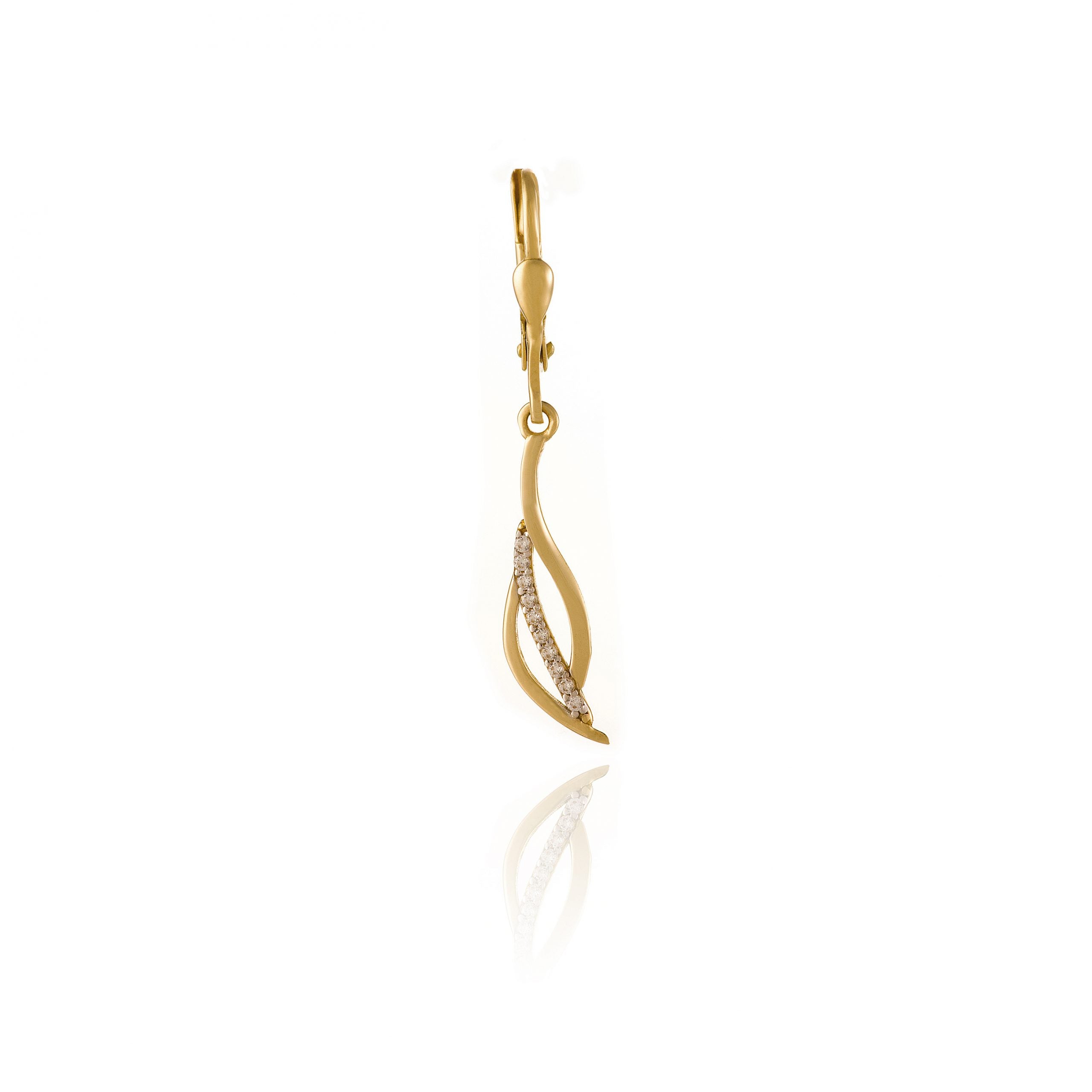 Gold earrings