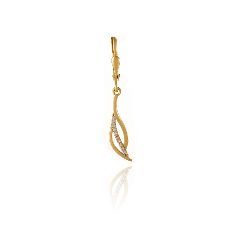 Gold earrings
