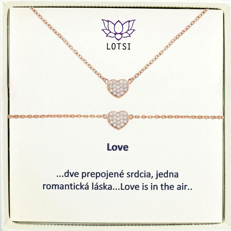 Silver set Love