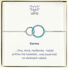 Silver bracelet Karma