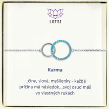 Silver bracelet Karma