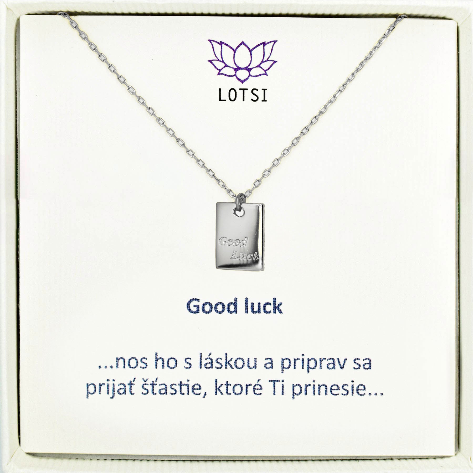 Silver chain Good luck