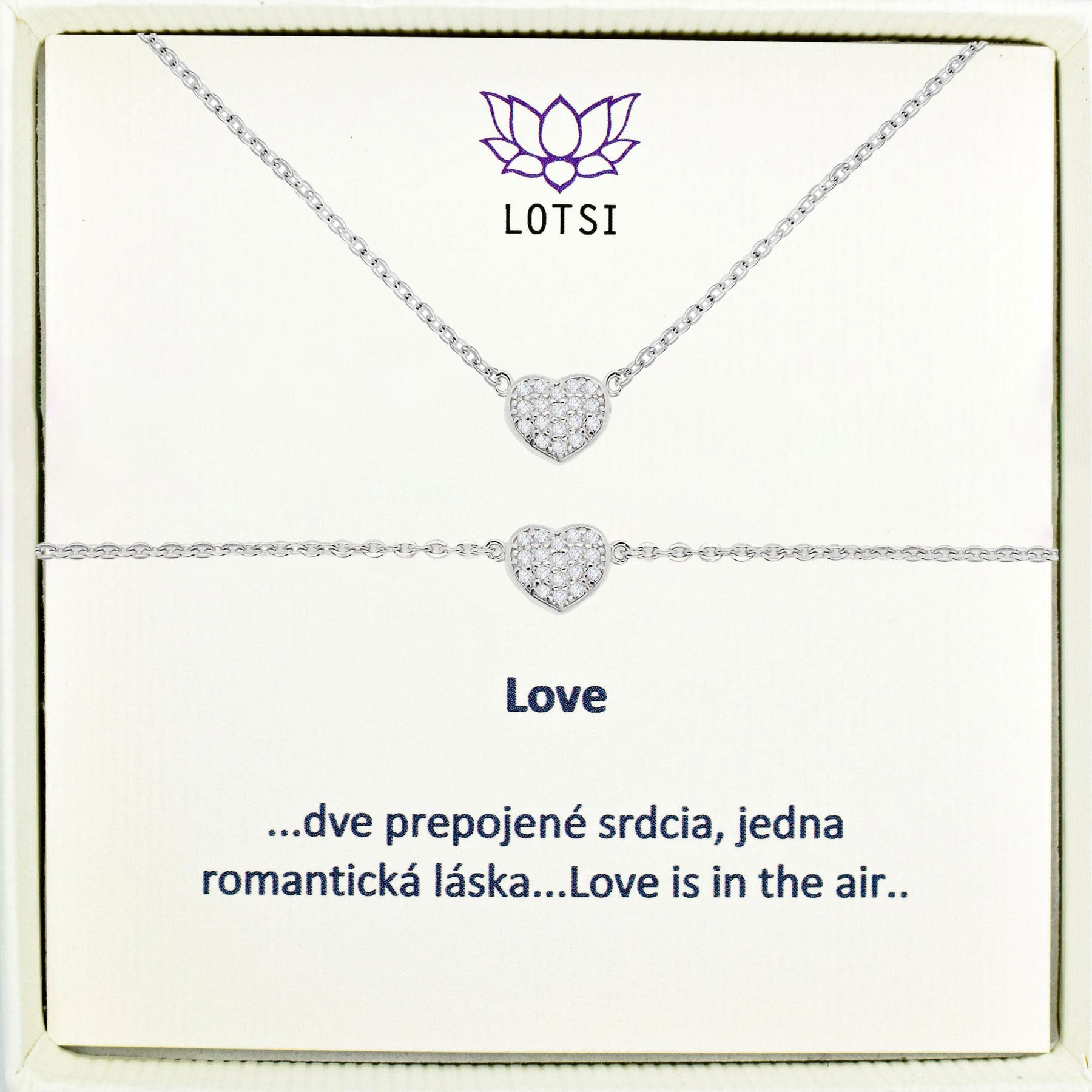 Silver set Love