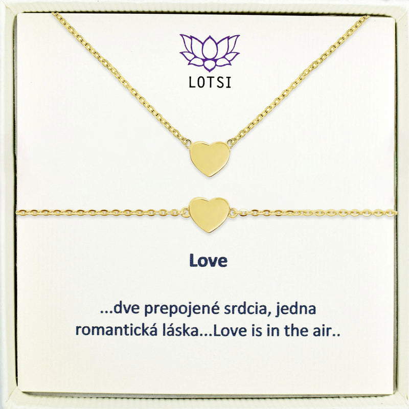 Silver set Love