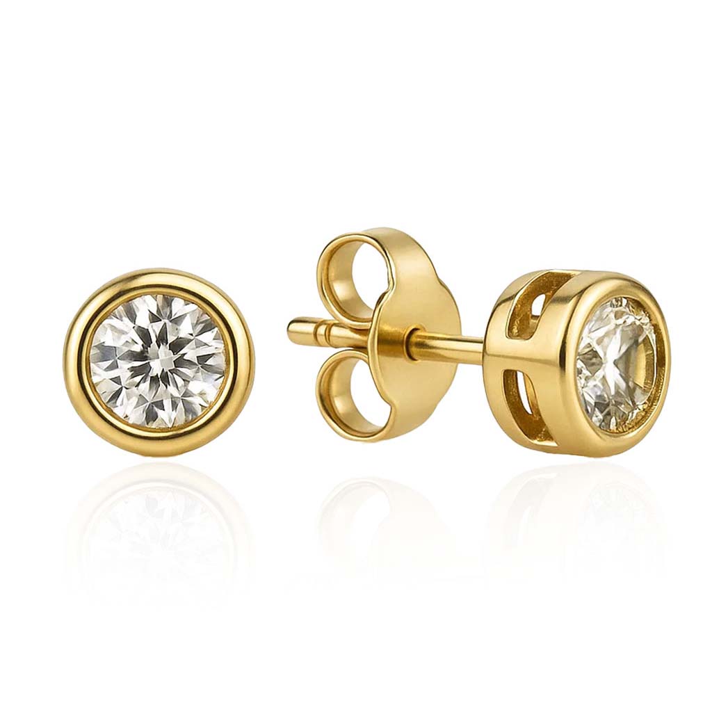 Gold earrings