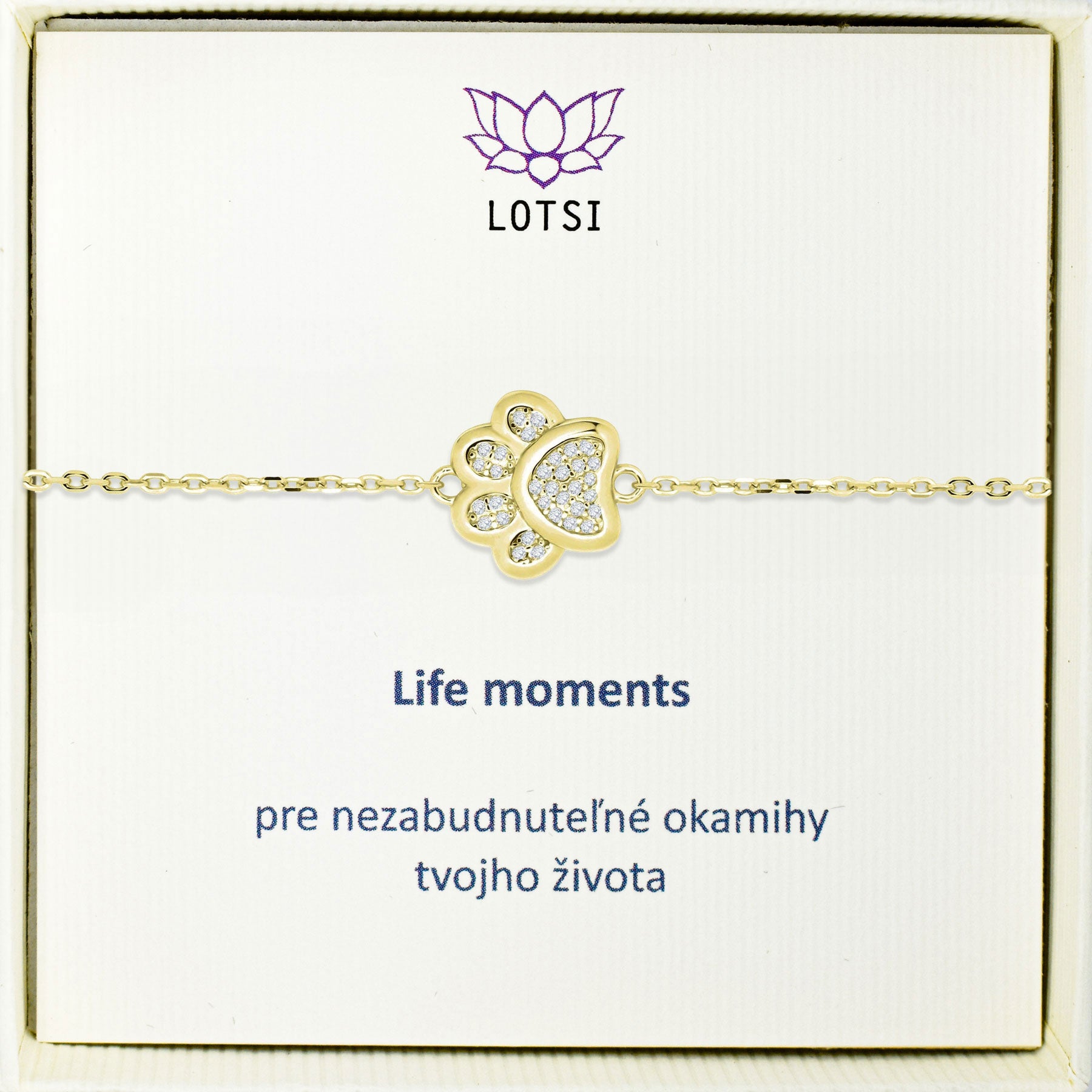 Silver bracelet Life moments