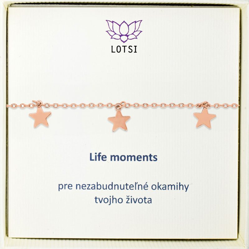 Silver bracelet Life moments