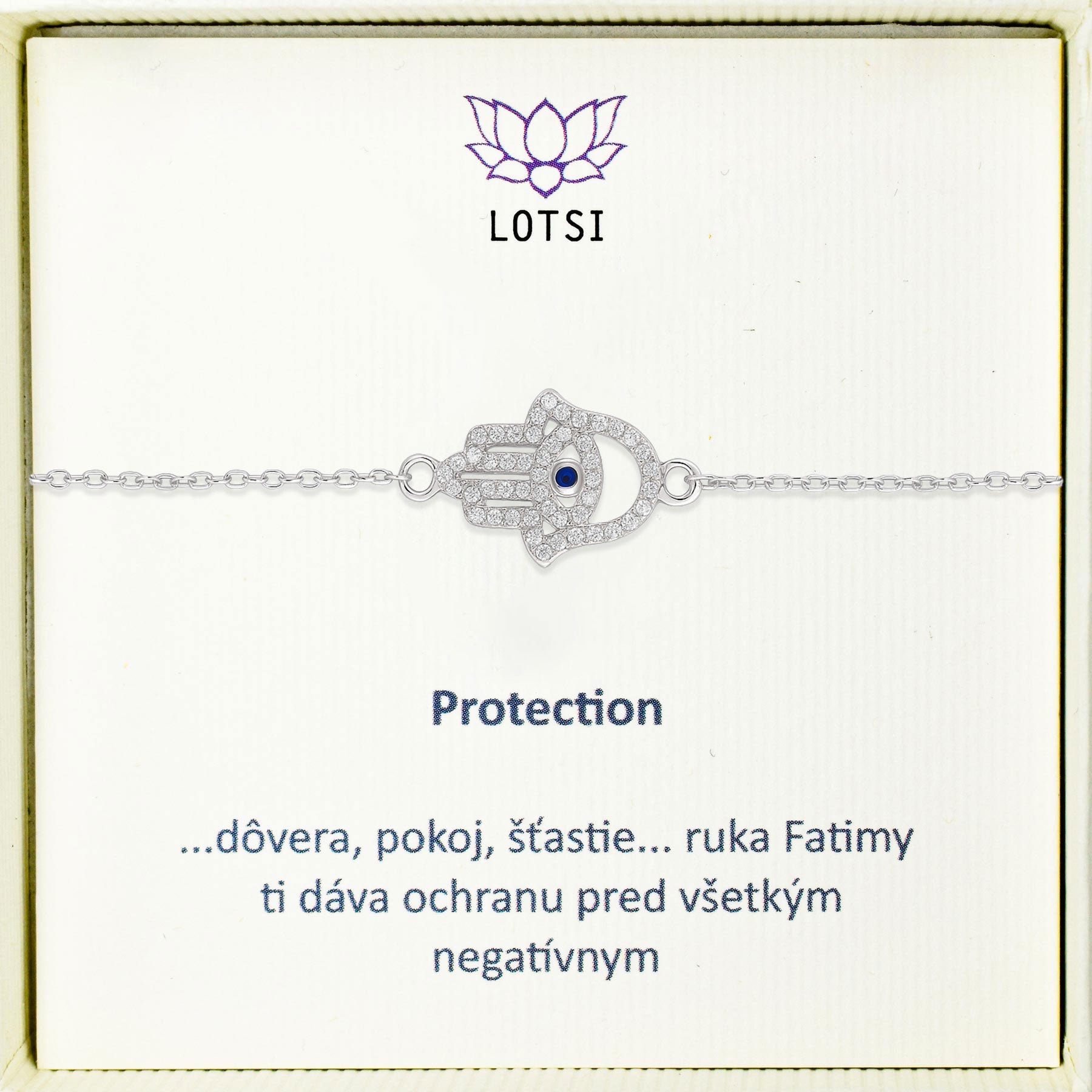 Silver bracelet Protection